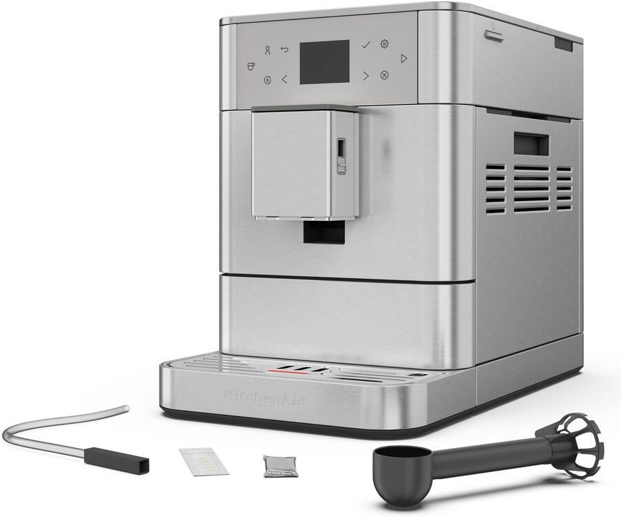 KitchenAid Volautomatische Espressomachine KF6 koffiemachine met 15 receptopties automatische melkopschuimer en snel opwarmtechnologie Roestvrij staal - Foto 2