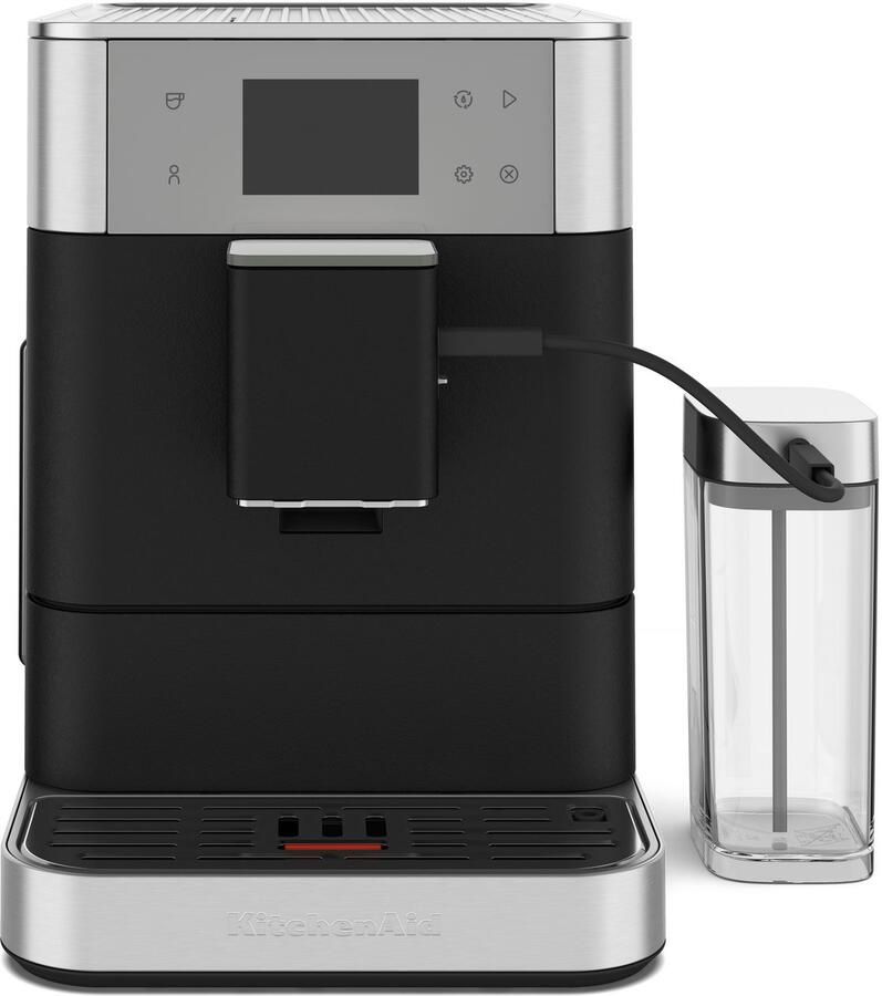 KitchenAid Volautomatische Espressomachine KF7 Touchscreen 20+ receptopties automatische melkopschuimer en reinigingscyclus 2 kopjes tegelijk vullen Vulkaanzwart - Foto 7