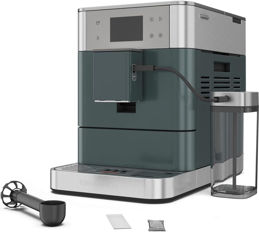 KitchenAid Volautomatische Espressomachine KF7 Touchscreen 20+ receptopties automatische melkopschuimer en reinigingscyclus 2 kopjes tegelijk vullen Juniper - Foto 4