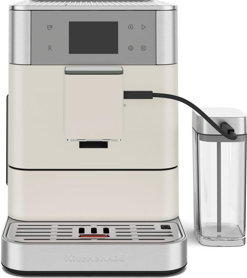 KitchenAid Volautomatische Espressomachine KF7 Touchscreen 20+ receptopties automatische melkopschuimer en reinigingscyclus 2 kopjes tegelijk vullen Porcelain White - Foto 7