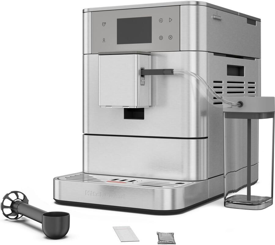 KitchenAid Volautomatische Espressomachine KF7 Touchscreen 20+ receptopties automatische melkopschuimer en reinigingscyclus 2 kopjes tegelijk vullen Roestvrij staal - Foto 4