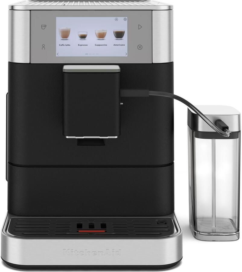 KitchenAid Volautomatische Espressomachine KF8 TTouchscreen 40+ receptopties modus voor plantaardige dranken 2 kopjes tegelijk vullen Vulkaanzwart - Foto 4