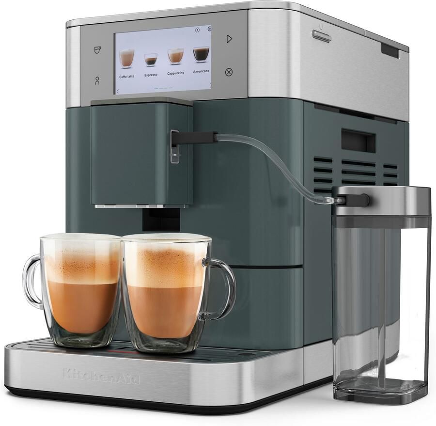 KitchenAid Volautomatische Espressomachine KF8 TTouchscreen 40+ receptopties modus voor plantaardige dranken 2 kopjes tegelijk vullen Juniper - Foto 11