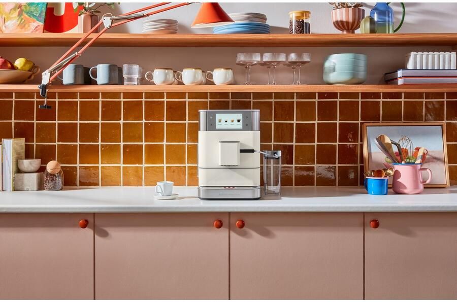 KitchenAid Volautomatische Espressomachine KF8 TTouchscreen 40+ receptopties modus voor plantaardige dranken 2 kopjes tegelijk vullen Porcelain White - Foto 11