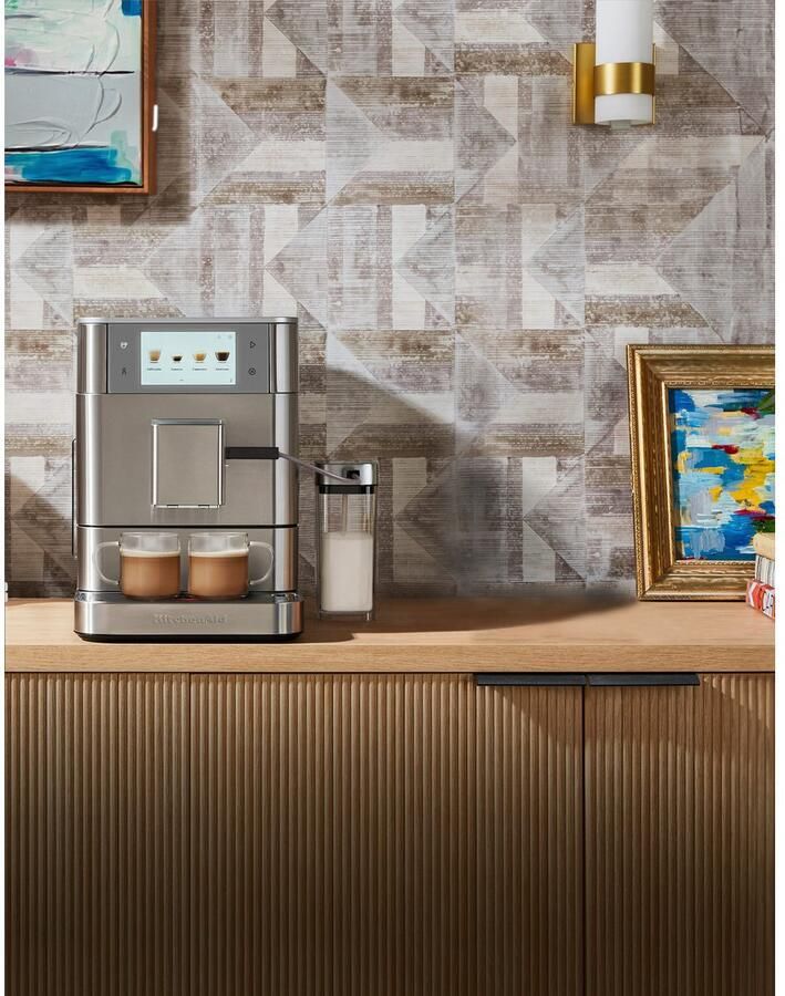 KitchenAid Volautomatische Espressomachine KF8 TTouchscreen 40+ receptopties modus voor plantaardige dranken 2 kopjes tegelijk vullen Roestvrij staal - Foto 10