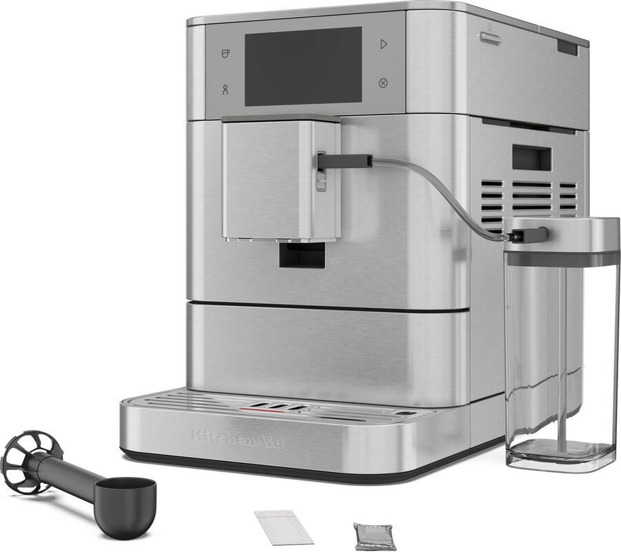 KitchenAid Volautomatische Espressomachine KF8 TTouchscreen 40+ receptopties modus voor plantaardige dranken 2 kopjes tegelijk vullen Roestvrij staal - Foto 4