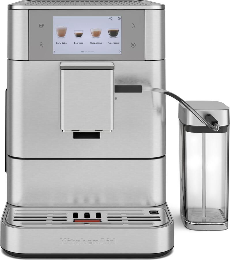 KitchenAid Volautomatische Espressomachine KF8 TTouchscreen 40+ receptopties modus voor plantaardige dranken 2 kopjes tegelijk vullen Roestvrij staal - Foto 6