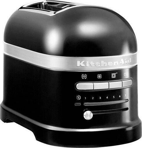 KitchenAid Broodrooster Artisan Toaster met 2 sleuven en verwijderbaar kruimelbakje Zwart - Foto 2