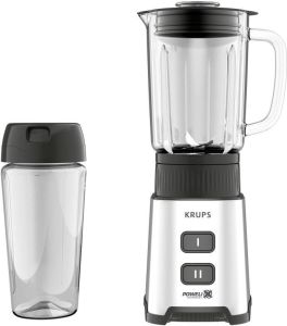 Krups Pulseo KB17GD11 blender 0 6 l Blender voor op aanrecht 400 W Roestvrijstaal