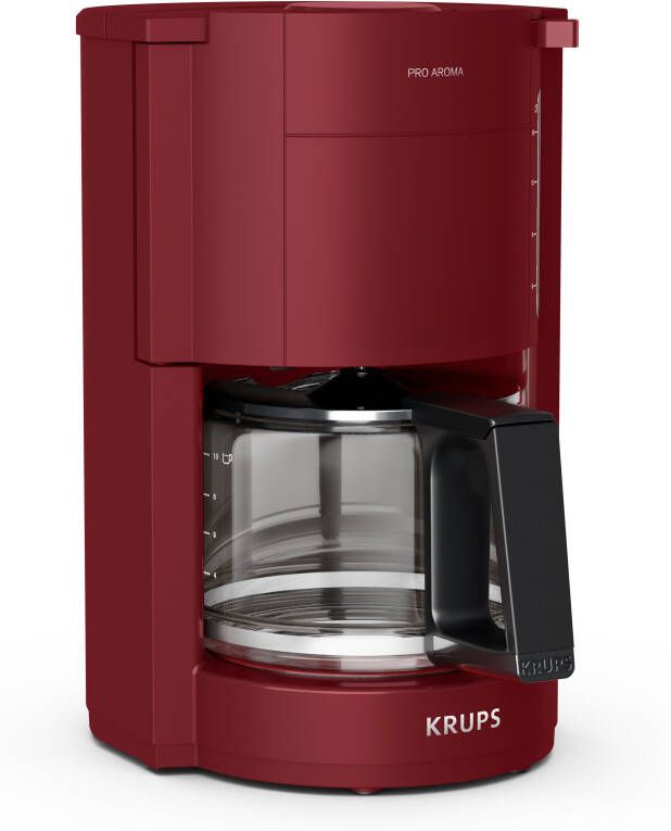 Krups Filterkoffieapparaat F30908 Pro Aroma met glazen kan 1 25l vulhoeveelheid 10-15 kopjes 1050w