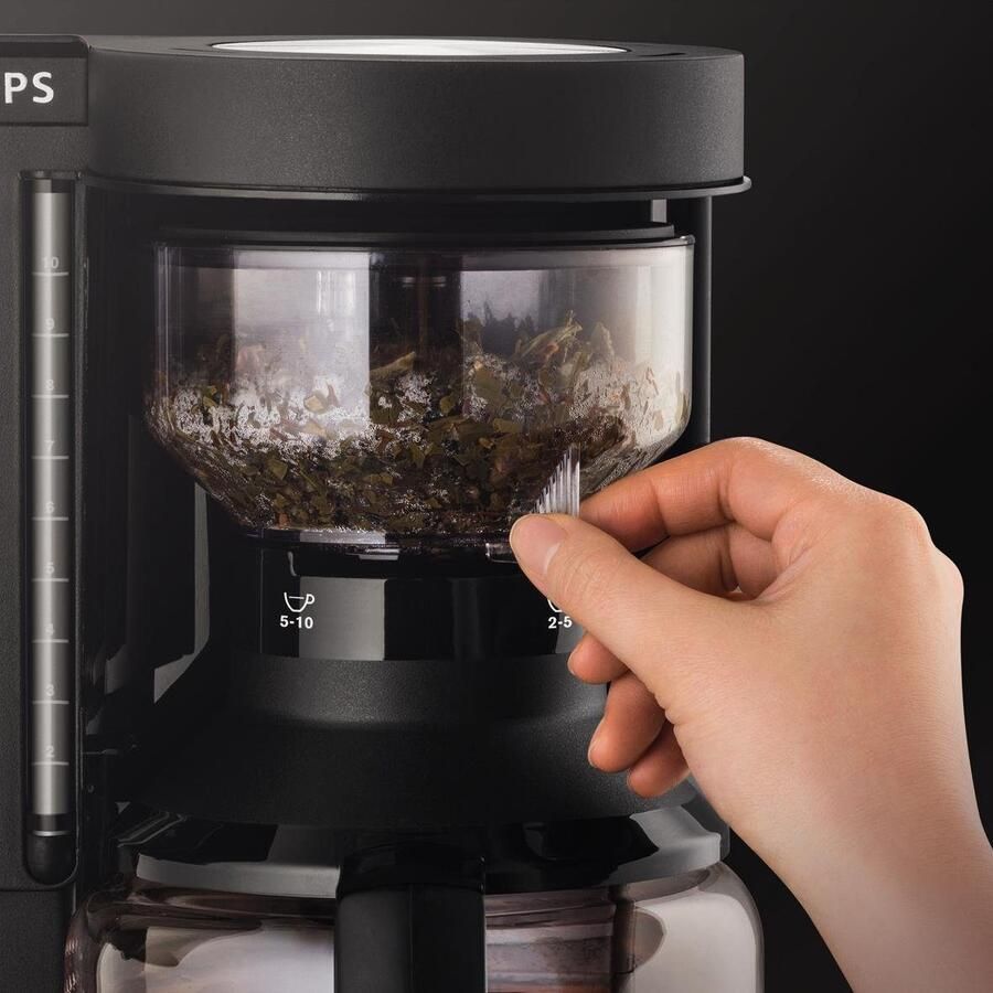 Krups Filterkoffieapparaat KM8508.11 Duothek Plus 1 l 1l koffiepot papieren filter 1x4 combi-automaat voor koffie en thee - Foto 2