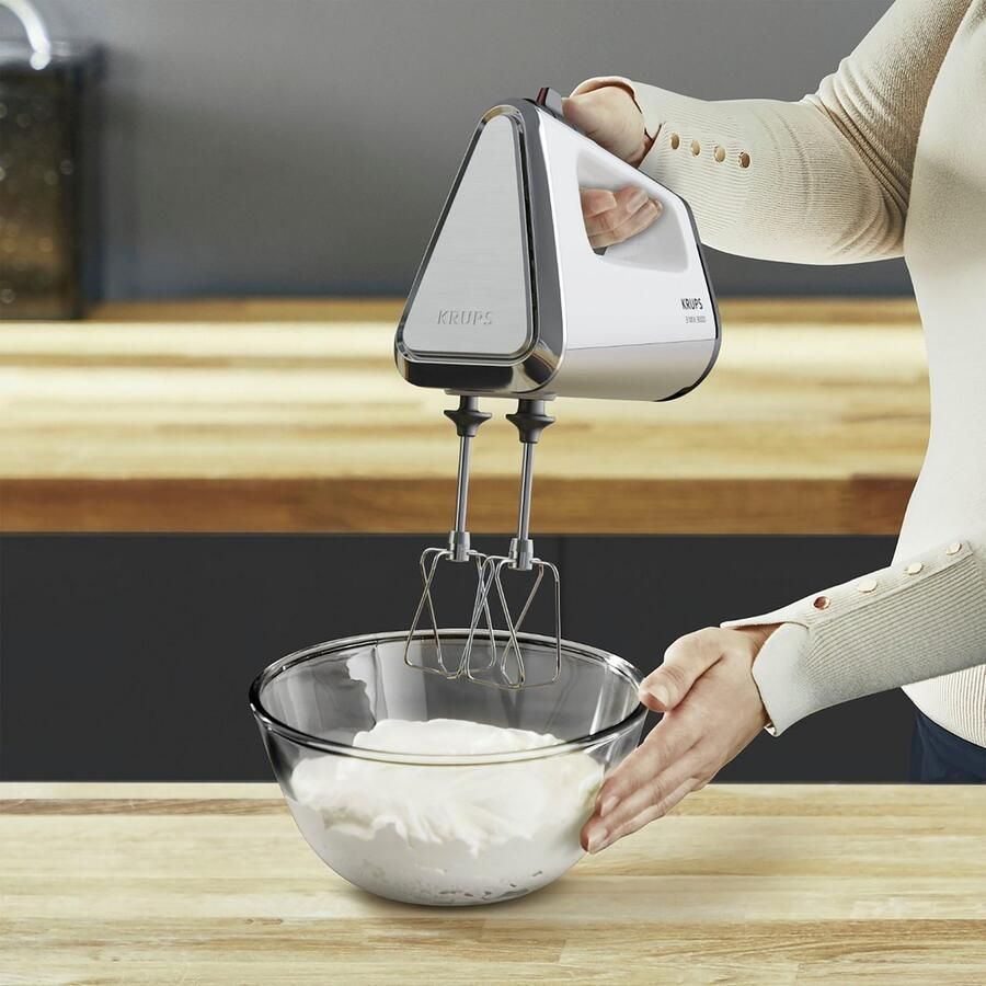 Krups Handmixer 3 Mix 9000 incl. garde deeghaken staafmixer-opzetstuk maatbeker gn9121