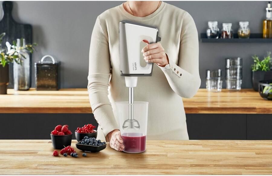 Krups Handmixer 3 Mix 9000 incl. garde deeghaken staafmixer-opzetstuk maatbeker gn9121 - Foto 9