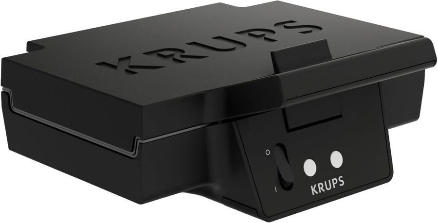 Krups Iconic FDK462 Tosti-apparaat Keramische Anti-aanbaklaag Stijlvol Design Verticaal Opbergen 850W Zwart - Foto 4