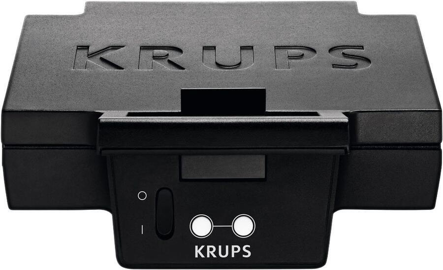 Krups Iconic FDK462 Tosti-apparaat Keramische Anti-aanbaklaag Stijlvol Design Verticaal Opbergen 850W Zwart - Foto 3