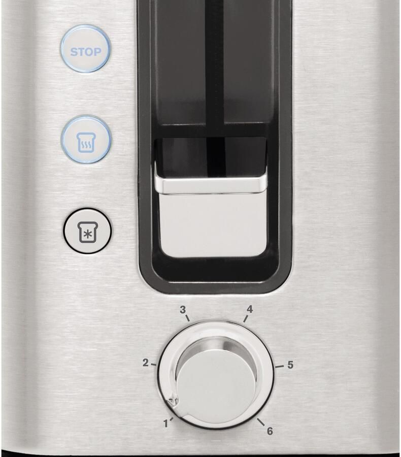 Krups Toaster KH442D Control Line 6 niveaus extra functies liftfunctie kruimellade - Foto 4