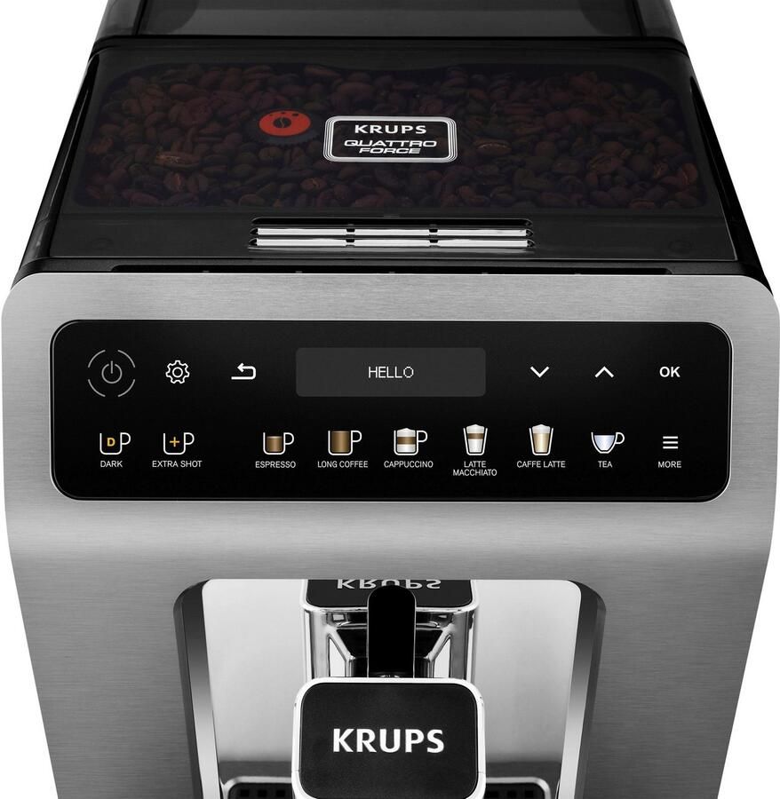 Krups Evidence+ EA894T Volautomatische Espressomachine Premium Design 19 Instellingen Personaliseren Voor Espresso & Cappuccino