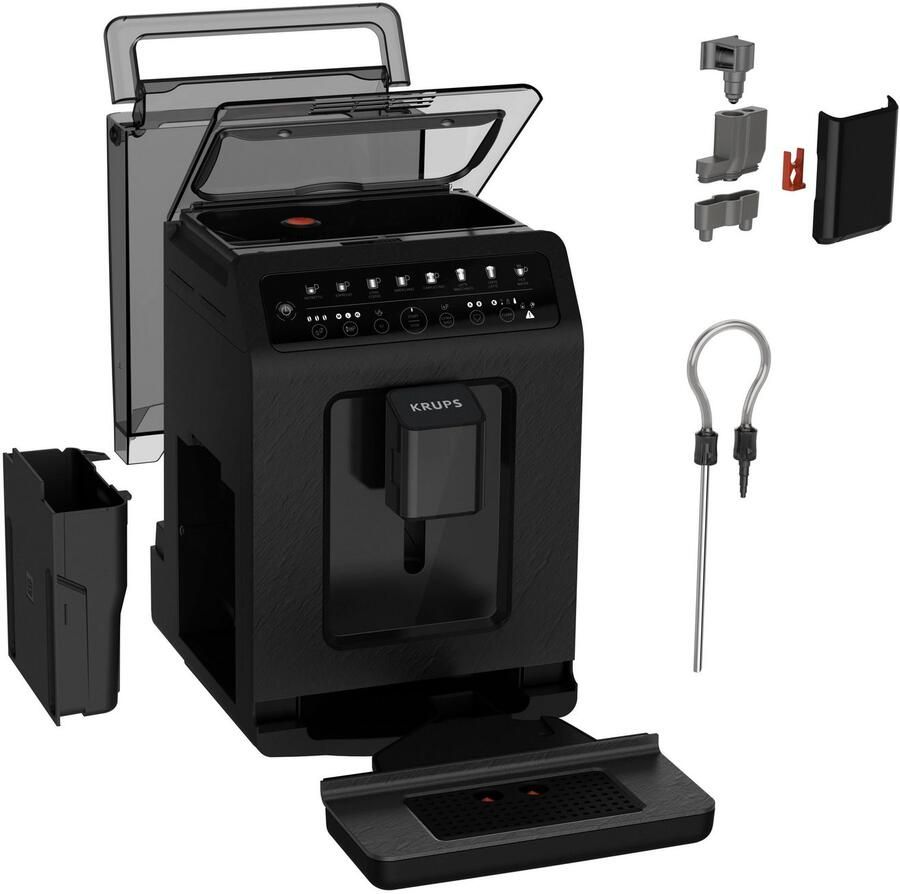 Krups Volautomatisch koffiezetapparaat EA897B Evidence ECOdesign van 62%* gerecycled kunststof tot 90% recyclebaar incl. emsa travel mug ter waarde van 25 99 euro (aanbevolen verkoopprijs) - Foto 2