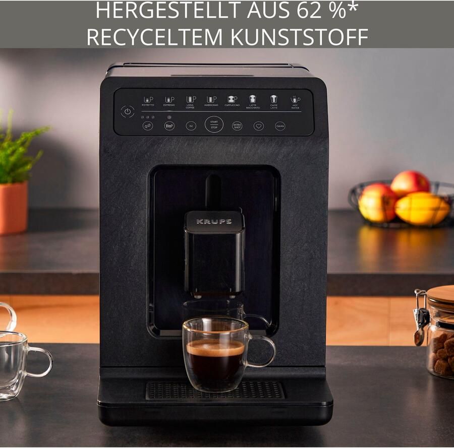 Krups Volautomatisch koffiezetapparaat EA897B Evidence ECOdesign van 62%* gerecycled kunststof tot 90% recyclebaar incl. emsa travel mug ter waarde van 25 99 euro (aanbevolen verkoopprijs) - Foto 4