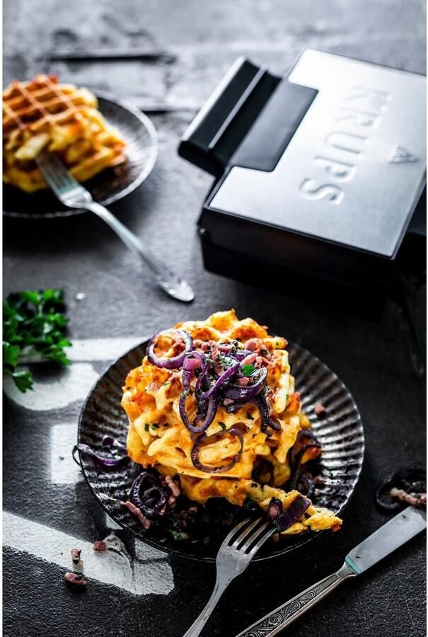 Krups Wafelijzer FDK251 2 belgische wafels tegelijkertijd bakplaten met antiaanbaklaag - Foto 3