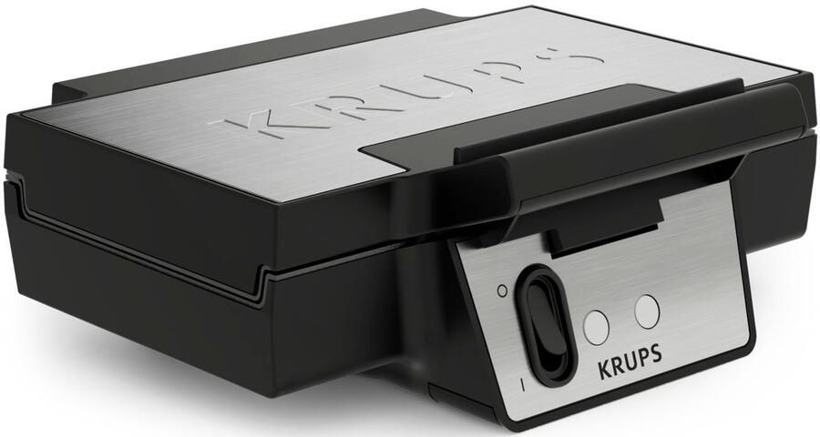 Krups Wafelijzer Iconic met elegant design keramische anti-aanbaklaag extra-diepe platen afmetingen: 23 4 x 26 5 x 10 8 cm fdk261 - Foto 8