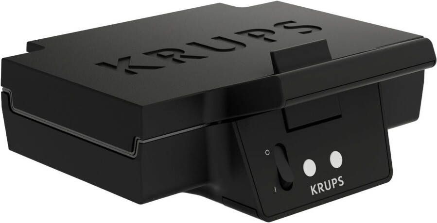 Krups Iconic FDK462 Tosti-apparaat Keramische Anti-aanbaklaag Stijlvol Design Verticaal Opbergen 850W Zwart