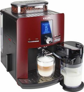 Krups Volautomatisch koffiezetapparaat EA829G Espresseria Automatic Latt'Espress met compact lcd-display geïntegreerd melkreservoir