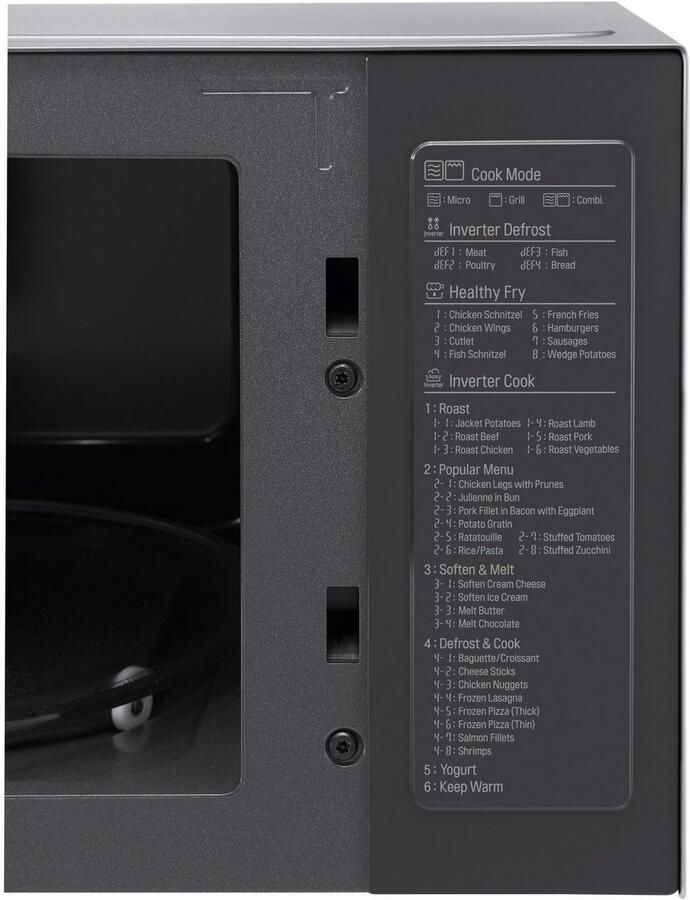 LG Magnetron MH 6565 CPS Smart Inverter technologie echt glazen front - Foto 2