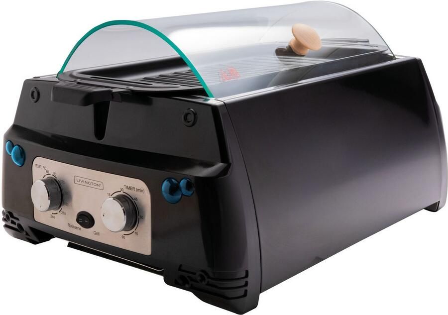 LIVINGTON Tafelgrill Rotisserie Chef 2in1 draai- & platengrill - Foto 2