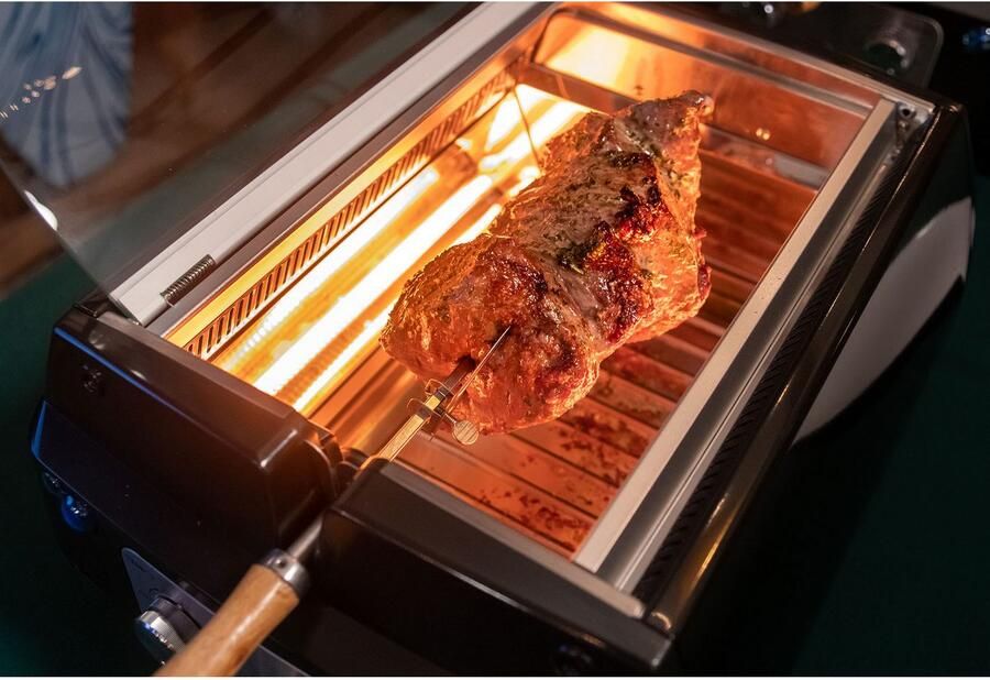 LIVINGTON Tafelgrill Rotisserie Chef 2in1 draai- & platengrill - Foto 3