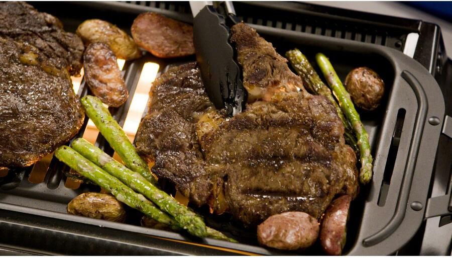 LIVINGTON Tafelgrill Rotisserie Chef 2in1 draai- & platengrill - Foto 6