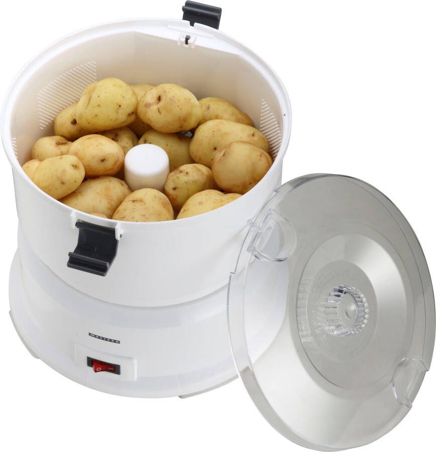 Gastronoma Melissa 16220009 Elektrische Aardappelschiller 1 kg Aardappelschrapmachine 85W Wit