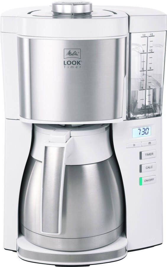 Melitta Koffiezet Look Therm Timer Wit | Filterkoffiezetapparaten | Keuken&Koken Koffie&Ontbijt | 4006508222476