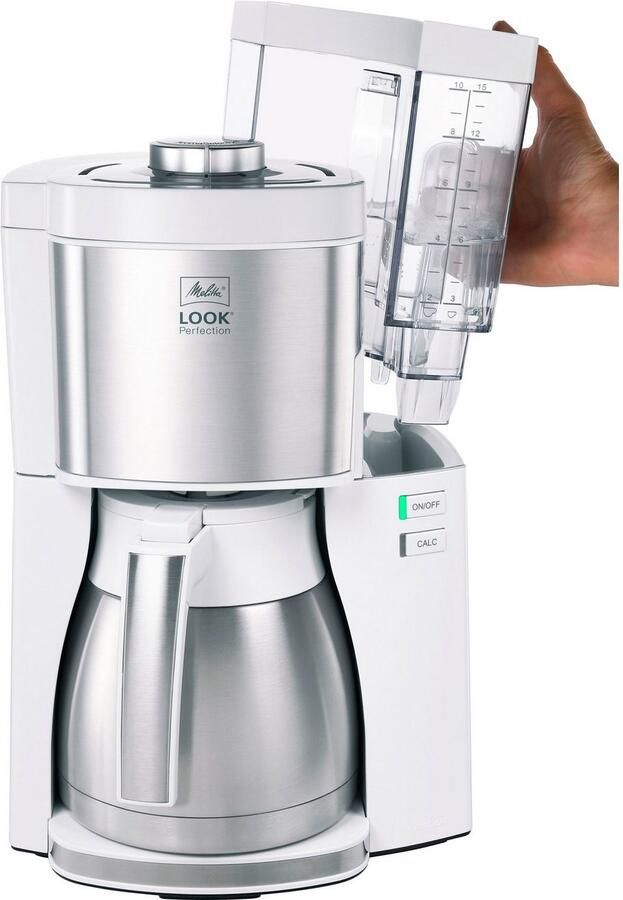 Melitta Coffee Machine Look v Therm Perfection 1025-15 Wit geborsteld staal - Foto 5