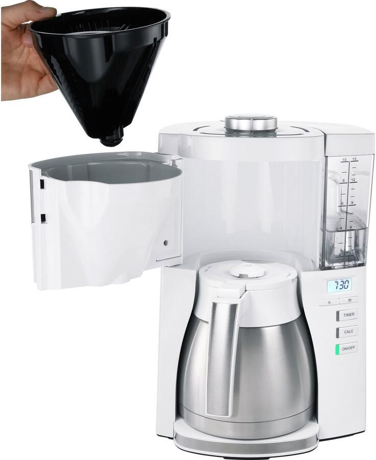 Melitta Koffiezet Look Therm Timer Wit | Filterkoffiezetapparaten | Keuken&Koken Koffie&Ontbijt | 4006508222476 - Foto 4