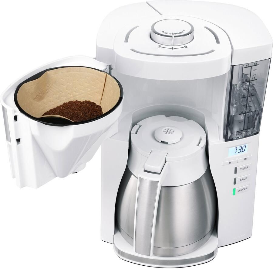 Melitta Koffiezet Look Therm Timer Wit | Filterkoffiezetapparaten | Keuken&Koken Koffie&Ontbijt | 4006508222476 - Foto 2