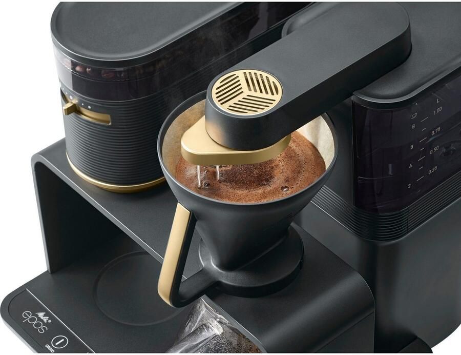 Melitta Koffiezetapparaat met bonenmaler EPOS 1024-04 1 l Zwart goudkleur 360° draaibare watertuit - Foto 6