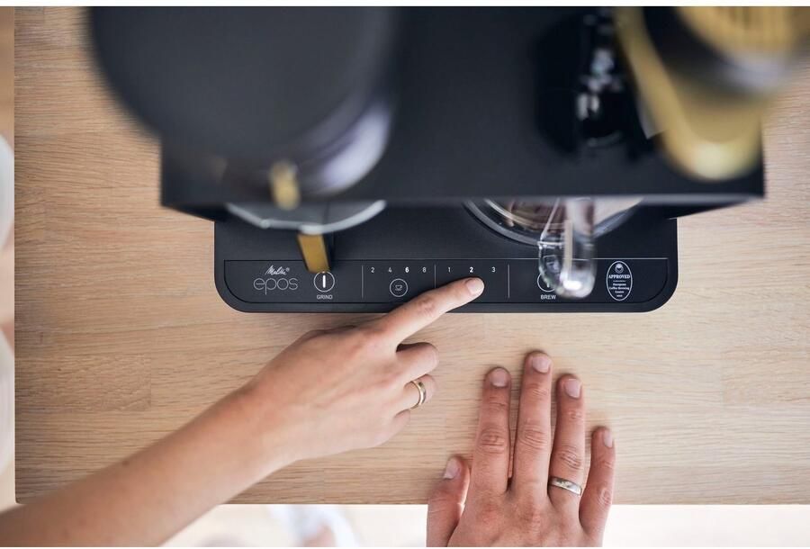Melitta Koffiezetapparaat met bonenmaler EPOS 1024-04 1 l Zwart goudkleur 360° draaibare watertuit - Foto 7