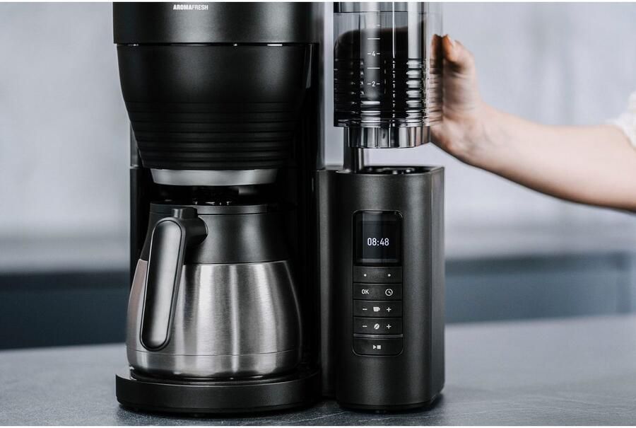 Melitta Koffiezetapparaat met maalwerk AromaFresh Therm Pro X 1030-12 zwart-zilverkleur - Foto 6