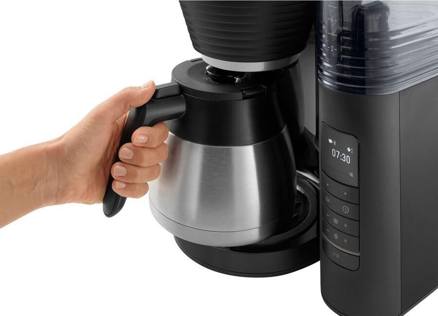 Melitta Koffiezetapparaat met maalwerk AromaFresh Therm Pro X 1030-12 zwart-zilverkleur - Foto 3