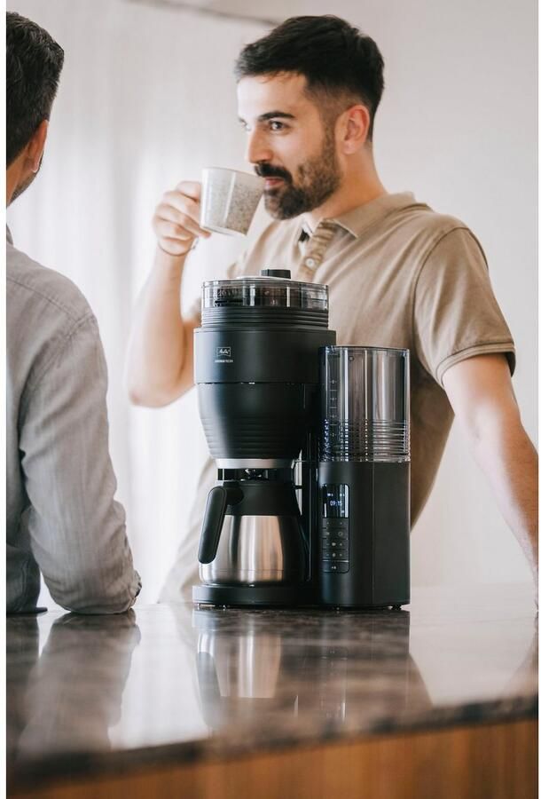 Melitta Koffiezetapparaat met maalwerk AromaFresh Therm Pro X 1030-12 zwart-zilverkleur - Foto 4