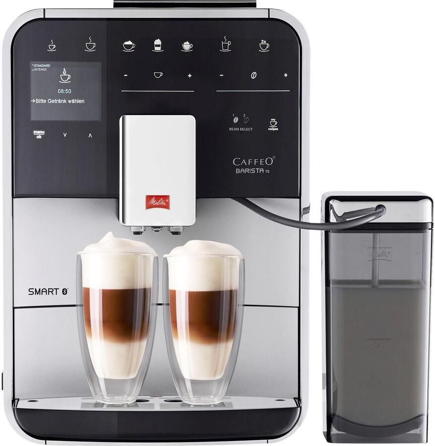 Melitta Volautomatisch koffiezetapparaat Barista TS Smart F850-102 zwart 21 koffierecepten & 8 gebruikersprofielen 2-kamer bonenreservoir
