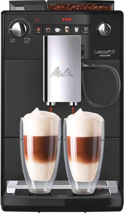 Melitta Volautomatisch koffiezetapparaat Latticia One Touch F300-100 zwart dubbele melkopschuiming + xl watertank & xl bonenreservoir - Foto 7