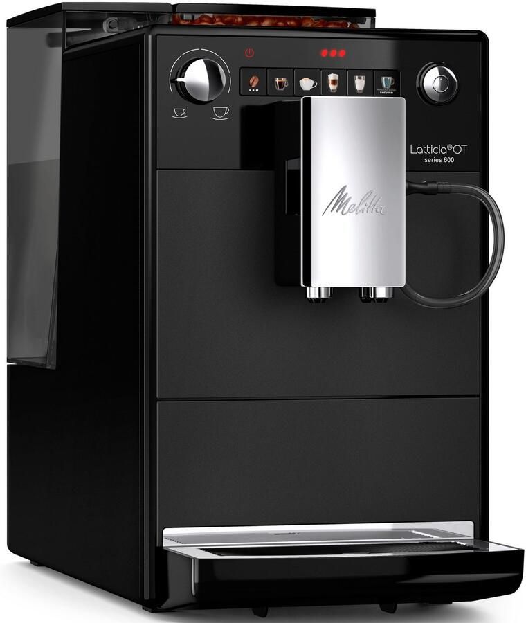Melitta Volautomatisch koffiezetapparaat Latticia One Touch F300-100 zwart dubbele melkopschuiming + xl watertank & xl bonenreservoir - Foto 3