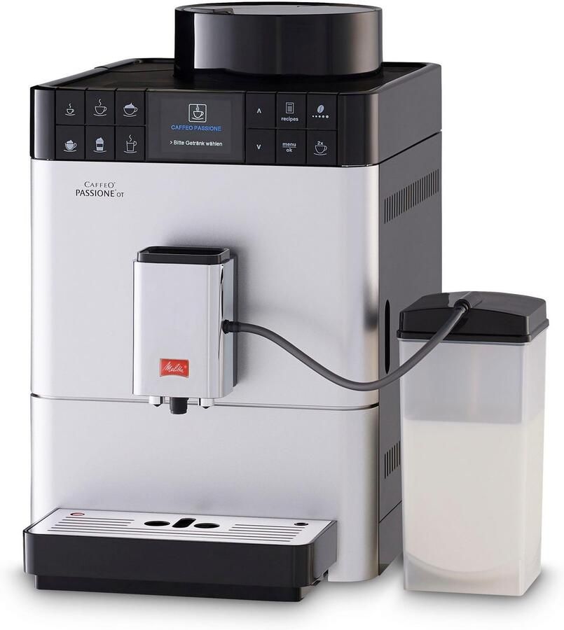 Melitta Volautomatisch koffiezetapparaat Passione One Touch F53 1-101 zilverkleur One-touch-functie per kopje precies de juiste hoeveelheid versgemalen bonen - Foto 6