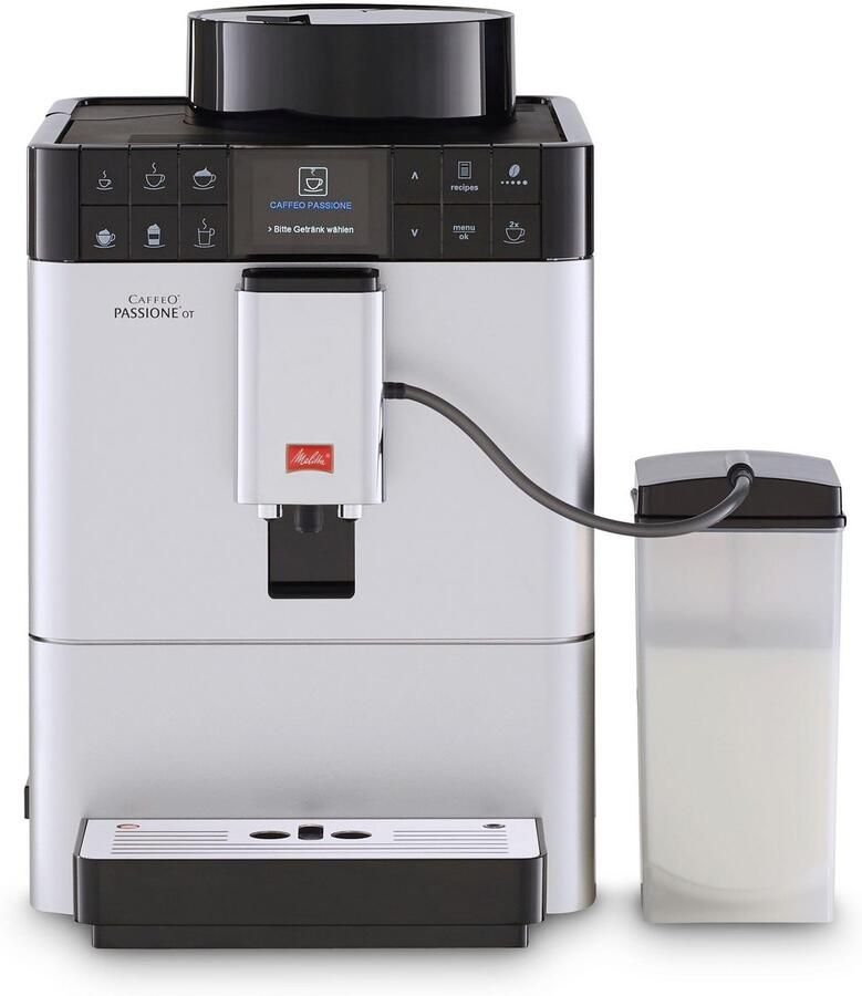 Melitta Volautomatisch koffiezetapparaat Passione One Touch F53 1-101 zilverkleur One-touch-functie per kopje precies de juiste hoeveelheid versgemalen bonen - Foto 8