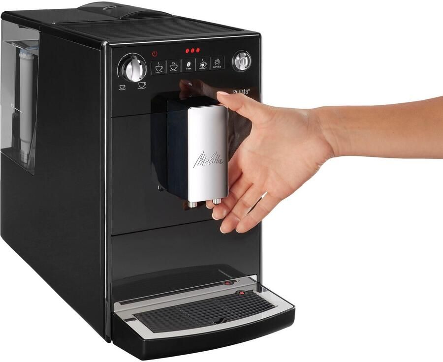 Melitta Volautomatisch koffiezetapparaat Purista F230-101 zilverkleur zwart Favoriete koffie-functie compact & extra geruisloos - Foto 10