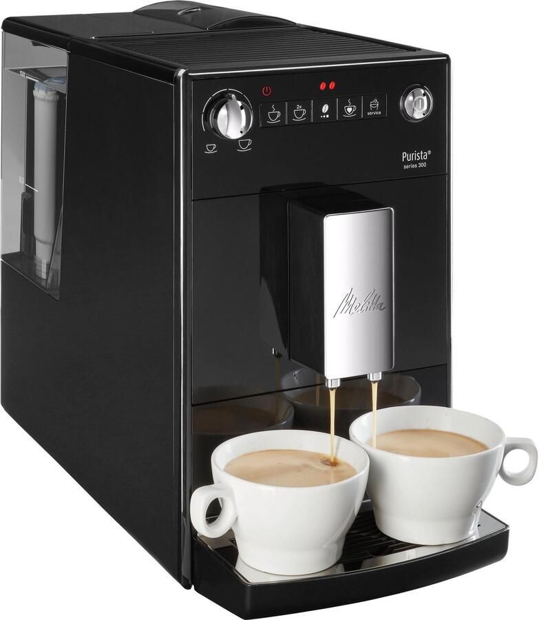 Melitta Volautomatisch koffiezetapparaat Purista F230-101 zilverkleur zwart Favoriete koffie-functie compact & extra geruisloos - Foto 6