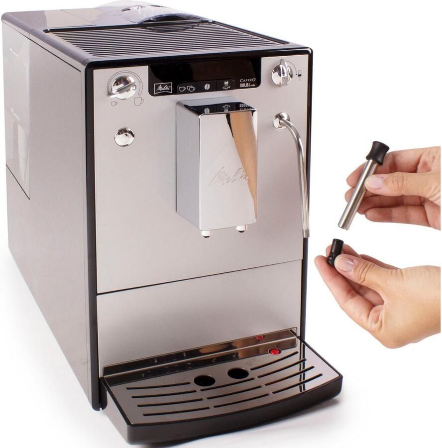 Melitta Volautomatisch koffiezetapparaat Solo & Milk E953-202 zilverkleur zwart Caffè crema & espresso per one touch zuigmond voor melkschuim - Foto 2