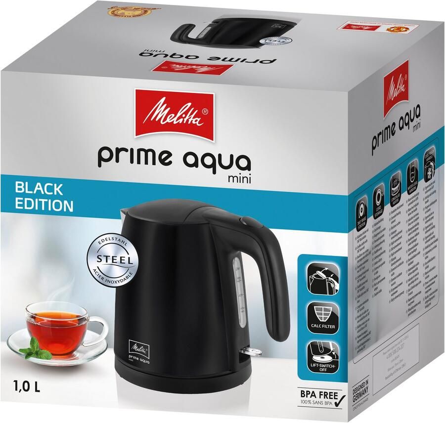 Melitta WATERKOKER Prime Aqua Black Edition 1018-04 6772300 - Foto 4